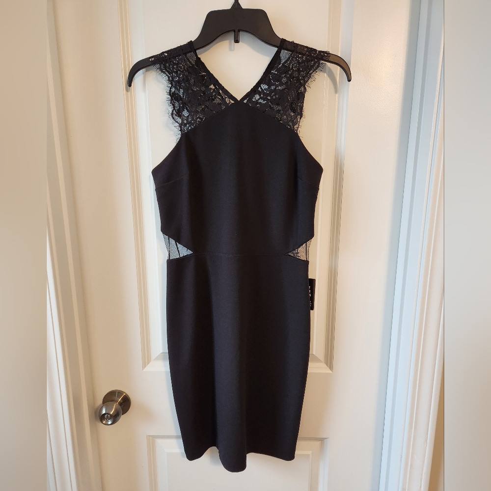Never worn Express black mini dress